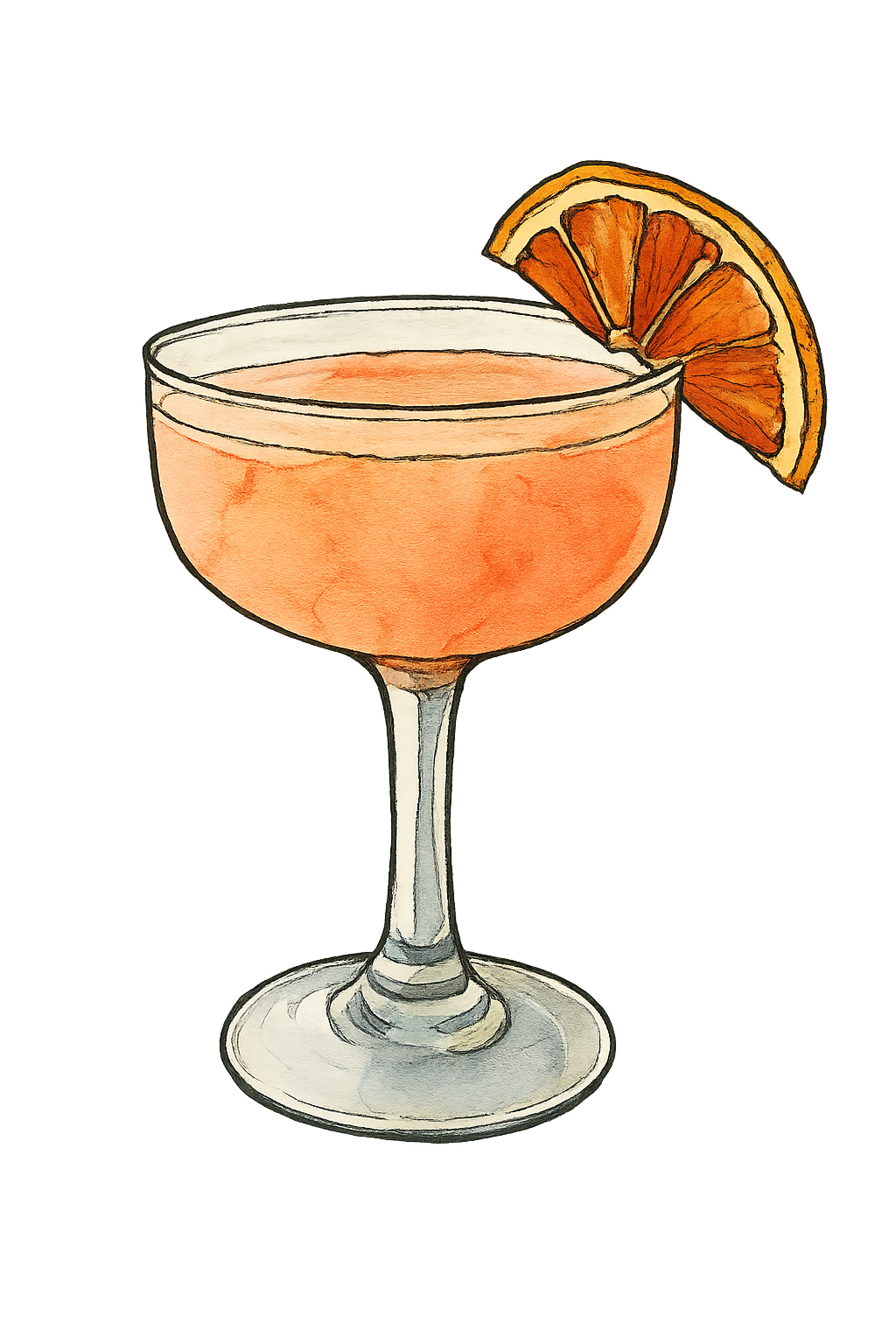 Dangerous Dove cocktail illustration
