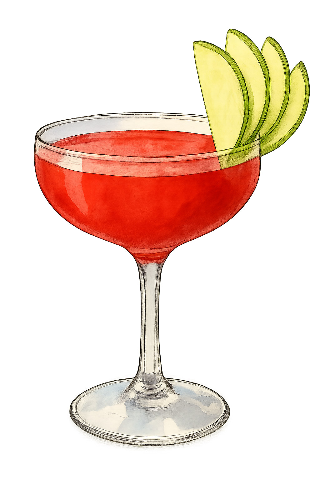 Sideways in Reverse cocktail illustration